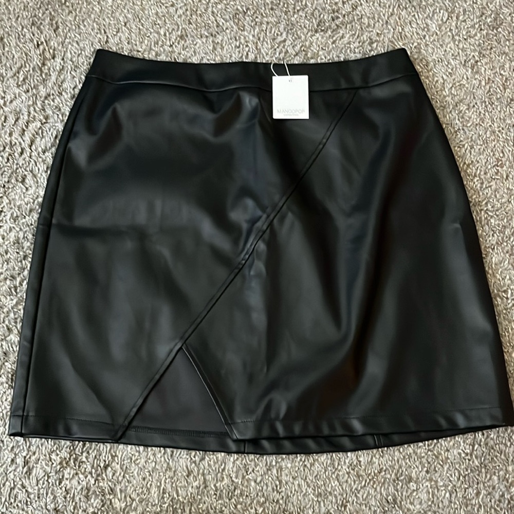 Faux Leather Skirt